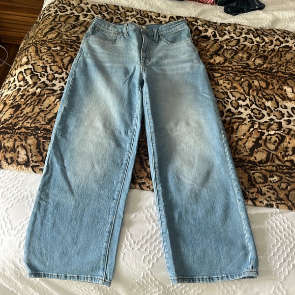 Madewell Denim - Madewell Slim Wide Leg Crop high waisted jeans